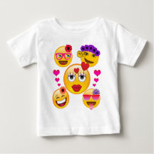 Gulliga Emoji vänder mot för barn och vuxen