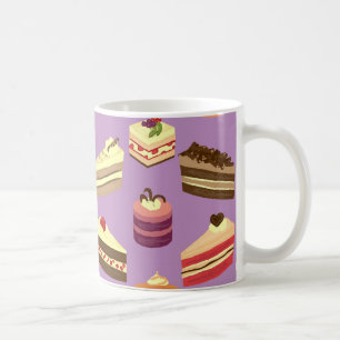 Gulliga & färgrika illustrerat mönster för Tea Kaffemugg