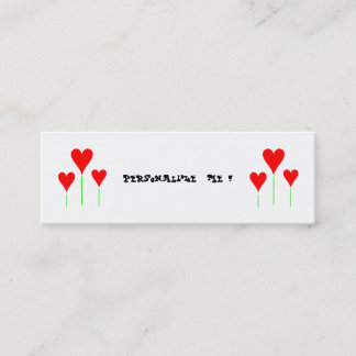 Gulliga flickaktigt blom- mini visitkort