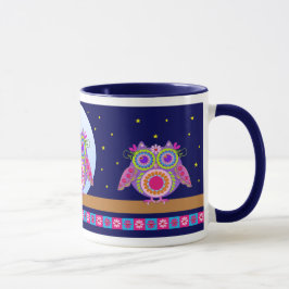 Gulliga flower powerugglor och mugg för Starry