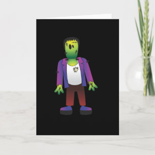Gulliga Frankenstein Halloween Kort