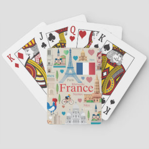 Gulliga frankrikesymboler casinokort