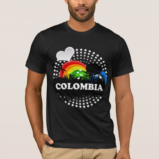 Gulliga fruktiga Colombia T-shirt (Framsida)
