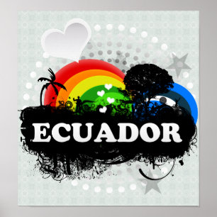Gulliga fruktiga Ecuador Poster