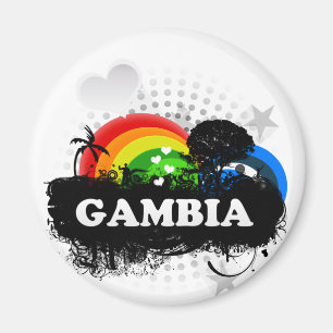 Gulliga fruktiga Gambia Magnet