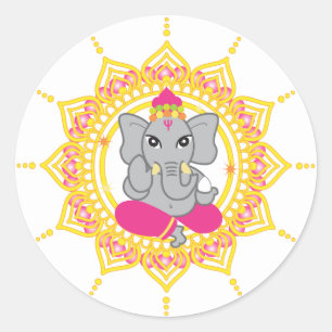 Gulliga Ganesha etiketter