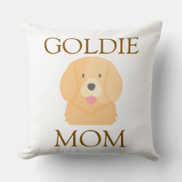 Gulliga Golden Retriever Mamma Pappa Hund Djurälsk Kudde
