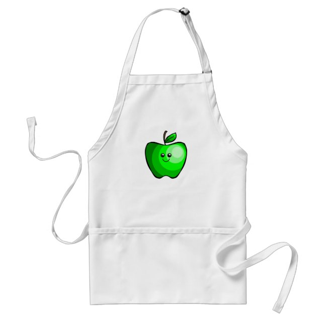 Gulliga gröna Apple Förkläde (Framsidan)