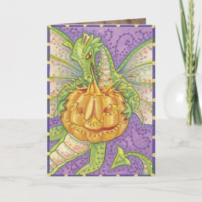Gulliga Halloween hälsningkort Kort (Framsida)