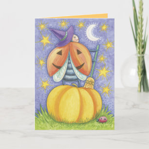 Gulliga Halloween nyckelpigakort Kort