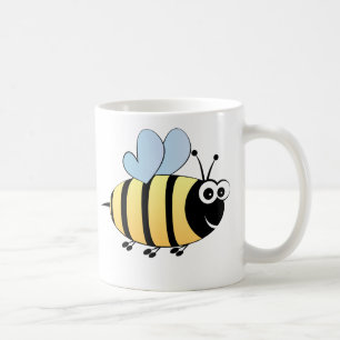 Gulliga humlatecknadungar kaffemugg