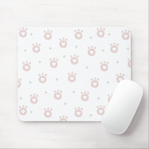 Gulliga husdjurtassar med hjärtor   Mousepad Musmatta
