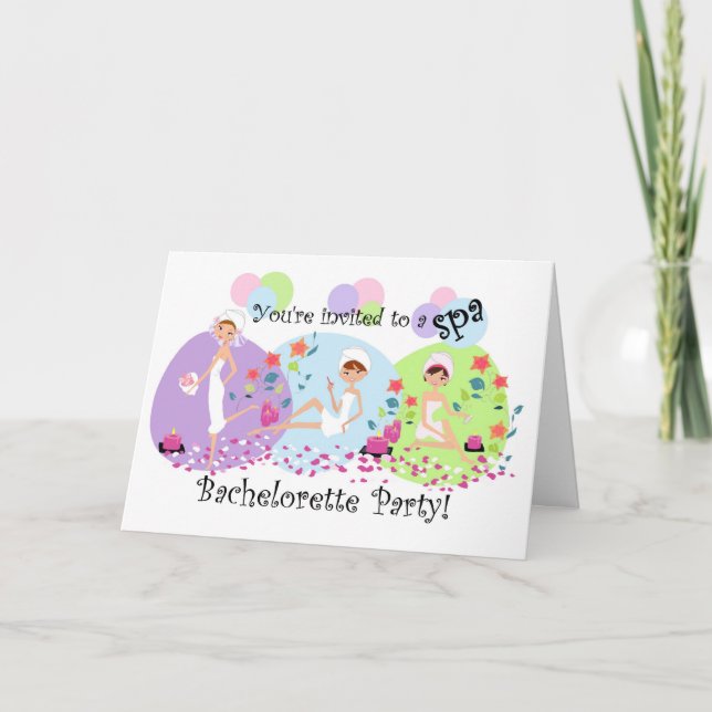 Gulliga inbjudningar för Bachelorette partySpa (Framsida)