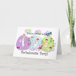 Gulliga inbjudningar för Bachelorette partySpa