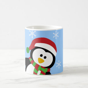 Gulliga julpingvinmuggar kaffemugg