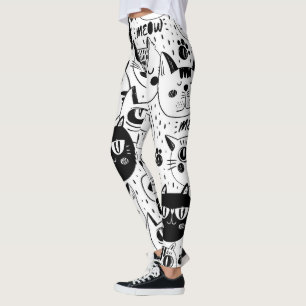 Gulliga kattansikten leggings