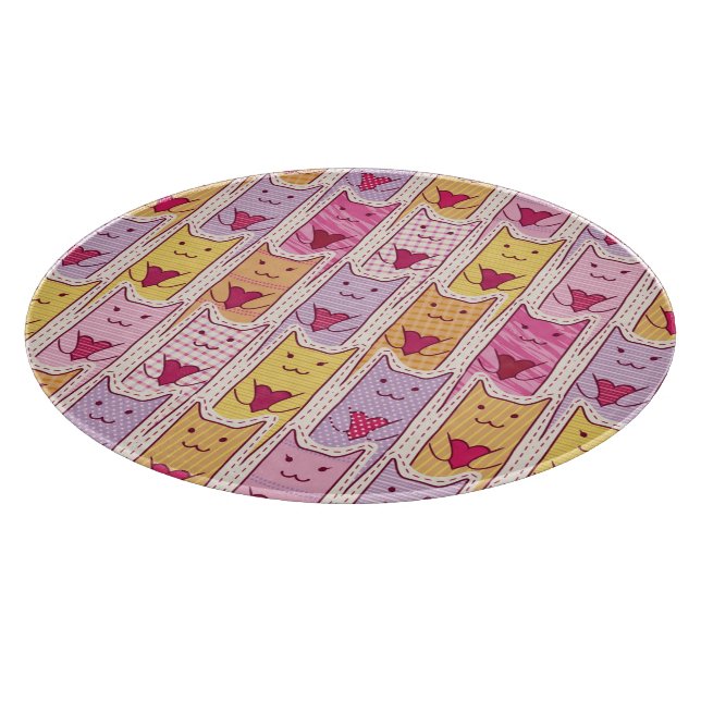 Gulliga katter med att älska hjärtor (Hörn)