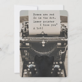 Gulliga kattmaskinskrivningvalentin dikt - julkort