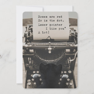 Gulliga kattmaskinskrivningvalentin dikt - julkort