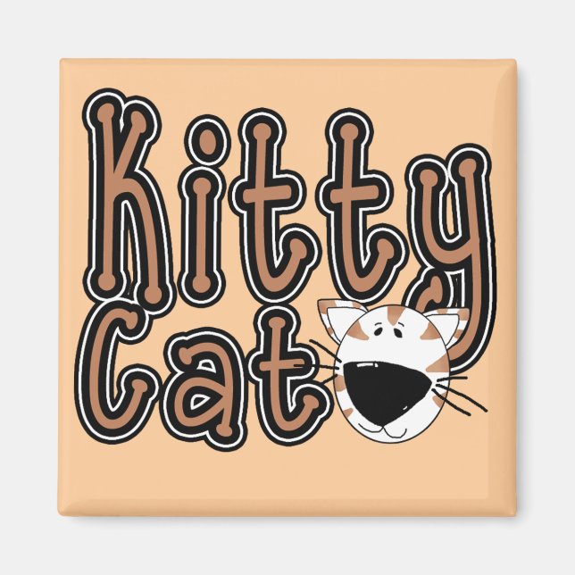 Gulliga kattungeTshirts och gåvor Magnet (Framsidan)