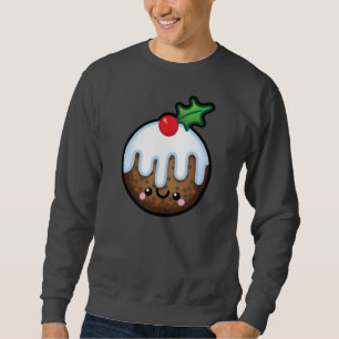 Gulliga Kawaii plumpuddingmanar jumper Lång Ärmad Tröja