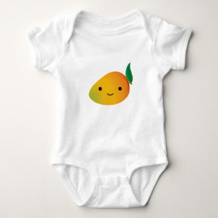 Gulliga Kawaii som ler mango Tee Shirt