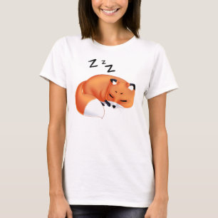 Gulliga Kawaii som sovar tecknadräven Tröja