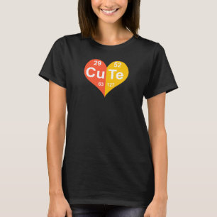 Gulliga kemiska inslag gör en gullig kemist t shirt