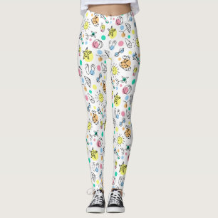 Gulliga klotter för sommarstrandhelgdag leggings