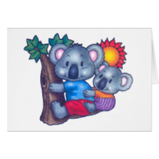 Gulliga Koalas Hälsningskort