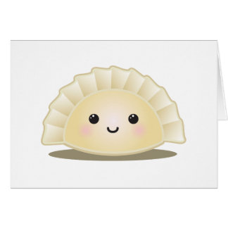 Gulliga koreanska Mandu Hälsningskort