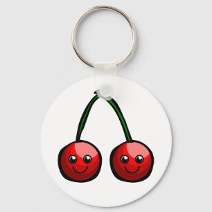 Gulliga körsbär Keychain Nyckelring