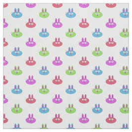 Gulliga kulöra kaniner tyg