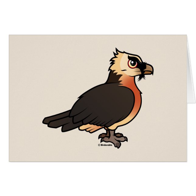 Gulliga Lammergeier Hälsningskort (Framsidan Horizontal)