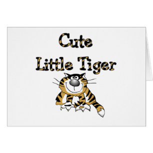 Gulliga lite tigerTshirts och gåvor Hälsningskort