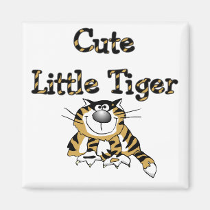Gulliga lite tigerTshirts och gåvor Magnet