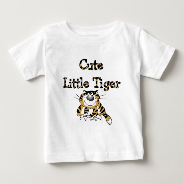 Gulliga lite tigerTshirts och gåvor T Shirt (Framsida)