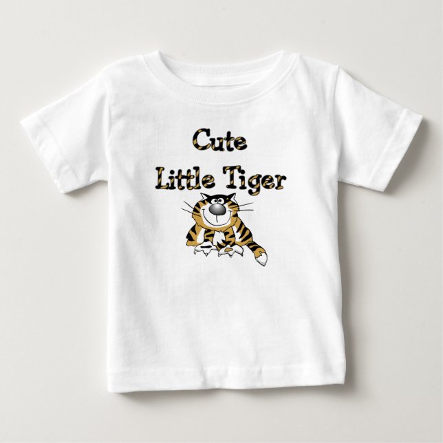 Gulliga lite tigerTshirts och gåvor T Shirt (Framsida)