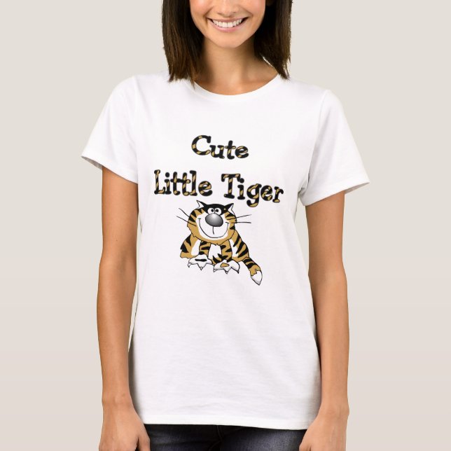 Gulliga lite tigerTshirts och gåvor Tee (Framsida)