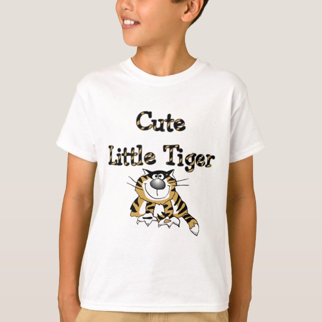 Gulliga lite tigerTshirts och gåvor Tee Shirt (Framsida)