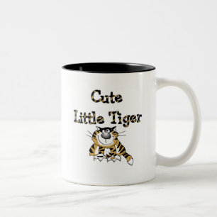 Gulliga lite tigerTshirts och gåvor Två-Tonad Mugg