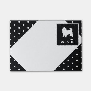 Gulliga lite Westie - västra höglands- Terrier Post-it Block