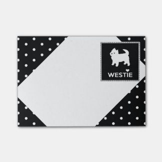 Gulliga lite Westie - västra höglands- Terrier Post-it Block