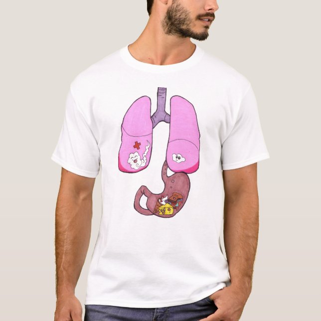 Gulliga lungs och mage tee shirt (Framsida)
