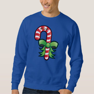Gulliga manar för Kawaii julcandy cane jumper Lång Ärmad Tröja