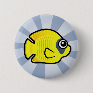 Gulliga maskerade Butterflyfish Knapp