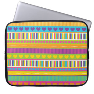 Gulliga mönster- och Shapegåvor för färgrik Laptop Sleeve