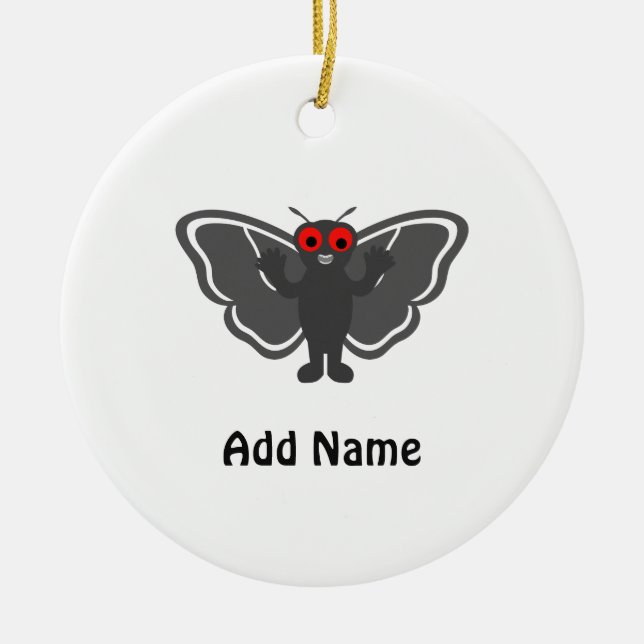 Gulliga Mothman Julgransprydnad Keramik (Framsidan)