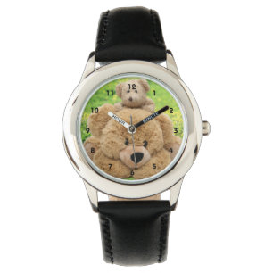 Gulliga nallar i en äng armbandsur