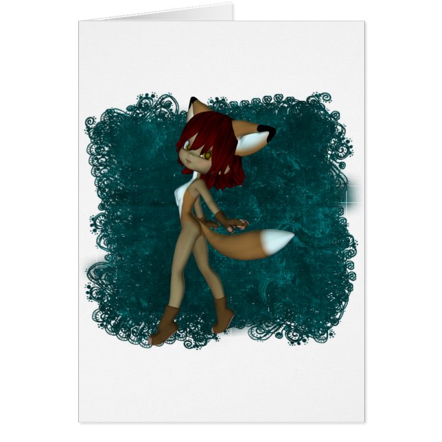 Gulliga nötkreatur 06 hälsningskort (Framsidan)